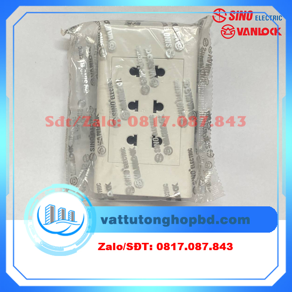 3 ổ cắm 2 chấu S18U3 Sino Vanlock