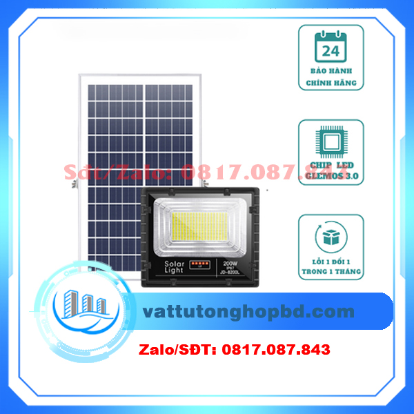 Đèn năng lượng mặt trời 200w JD-8200L