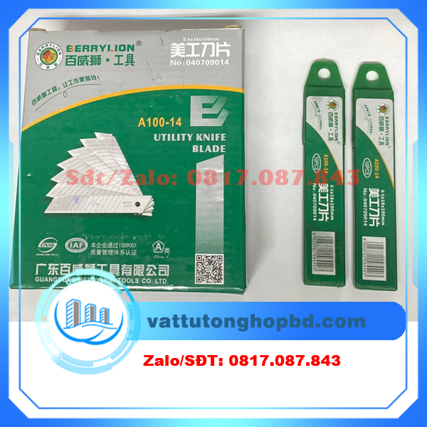 Lưỡi dao rọc giấy Berrylion model A100-14