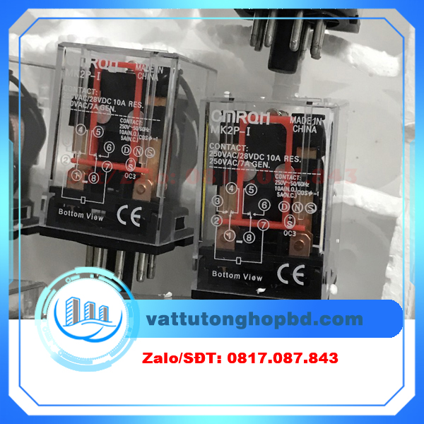 Rơ le (Relay) trung gian omron 8 chân tròn 110v