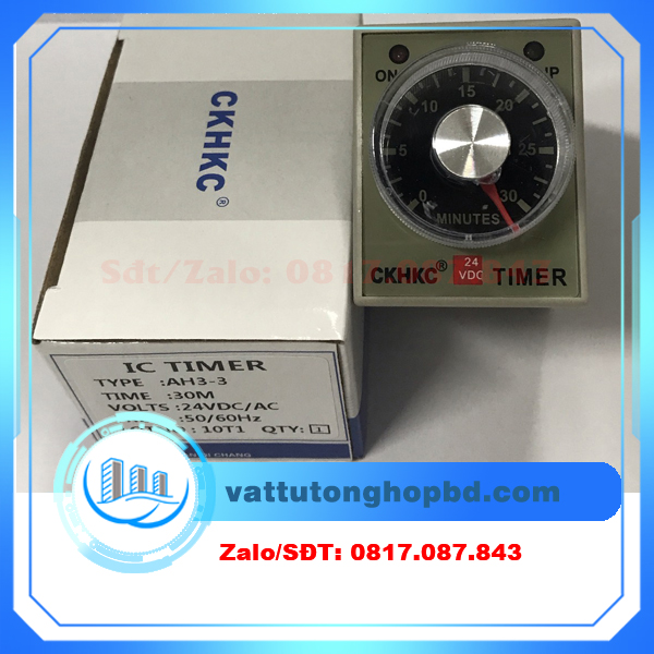 Rơ le thời gian AH3-3 30M 24VDC/220VAC