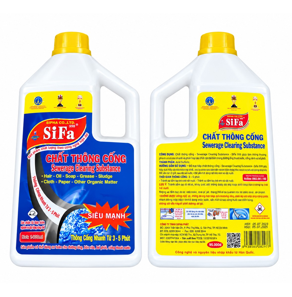Chất thông cống Sifa 1400gr siêu mạnh - Ảnh 2