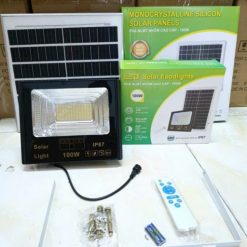 Đèn Pha NLMT Vuông Nhôm Đúc, 100W