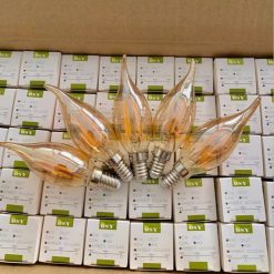 Bóng Led Edison C35l Ánh Sáng Vàng (nhót) Vỏ Vàng-Vỏ Trong E14-e27, 4W